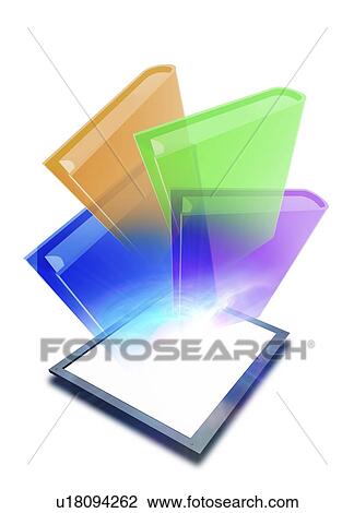 Digital publishing, conceptual artwork View Large Illustration Drawing - Digital publishing, conceptual artwork. Fotosearch
