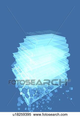 Stock Illustration - Digital publishing, conceptual artwork. Fotosearch