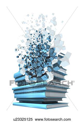 Stock Illustration - Digital publishing, conceptual artwork. Fotosearch