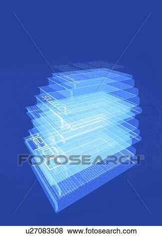 Digital publishing, conceptual artwork View Large Illustration Stock Illustration - Digital publishing, conceptual artwork. Fotosearch