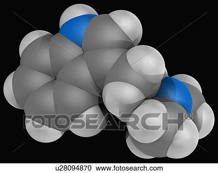 Clipart - Dimethyltryptamine DMT drug molecule. Fotosearch