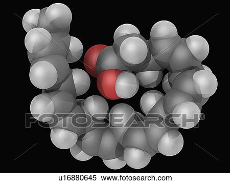 Stock Illustration - Docosahexaeonic acid molecule. Fotosearch