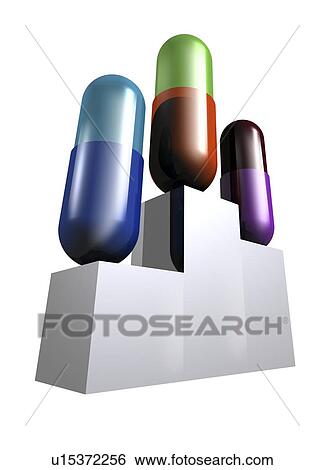 Stock Illustration - Drugs in sport, conceptual artwork. Fotosearch