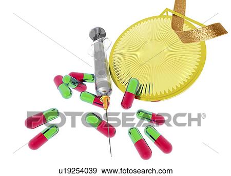 Drugs in sport, conceptual artwork View Large Illustration Stock Illustration - Drugs in sport, conceptual artwork. Fotosearch