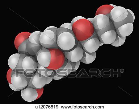 Stock Illustration - Ecdysone molecule. Fotosearch