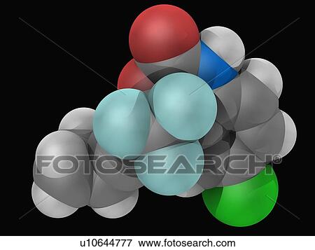 Stock Illustration - Efavirenz drug molecule. Fotosearch