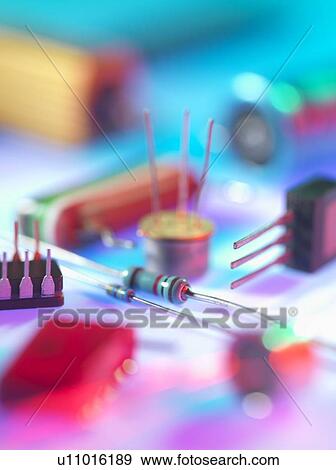Electronic components View Large Illustration Stock Illustration - Electronic components. Fotosearch