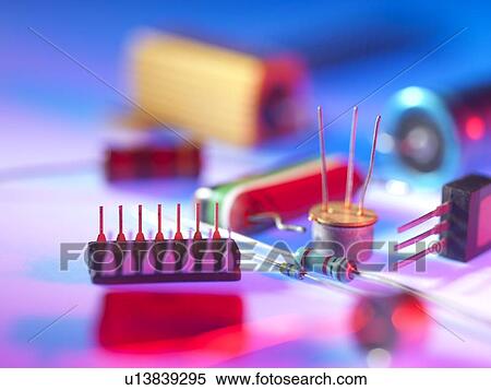 Electronic components View Large Illustration Stock Illustration - Electronic components. Fotosearch