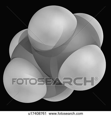 Ethane molecule View Large Illustration Clip Art - Ethane molecule. Fotosearch