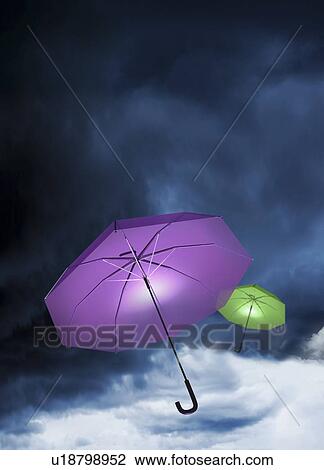 Drawing - Extreme weather, conceptual artwork. Fotosearch