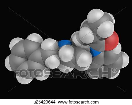Stock Illustration - Fentanyl drug molecule. Fotosearch