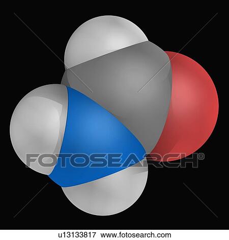 Stock Illustration - Formamide molecule. Fotosearch