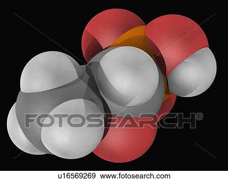 Stock Illustration - Fosfomycin drug molecule. Fotosearch