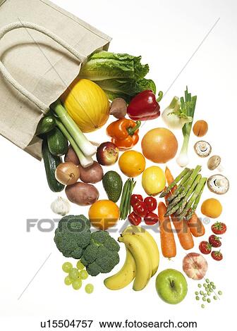 Stock Illustration - Fruit and vegetables. Fotosearch