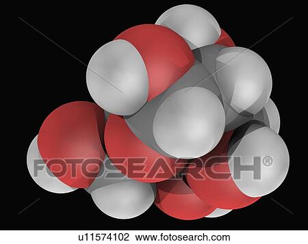 Galactose molecule View Large Illustration Drawing - Galactose molecule. Fotosearch