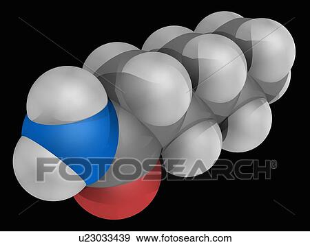 Hexanamide molecule View Large Illustration Stock Illustration - Hexanamide molecule. Fotosearch