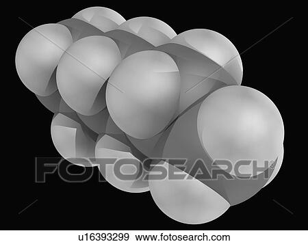 Hexane molecule View Large Illustration Stock Illustration - Hexane molecule. Fotosearch