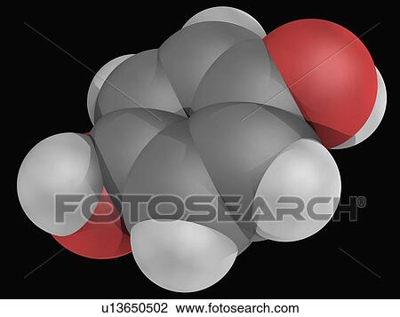 Hydroquinone molecule View Large Illustration Drawing - Hydroquinone molecule. Fotosearch