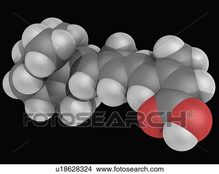 Stock Illustration - Isotretinoin drug molecule. Fotosearch