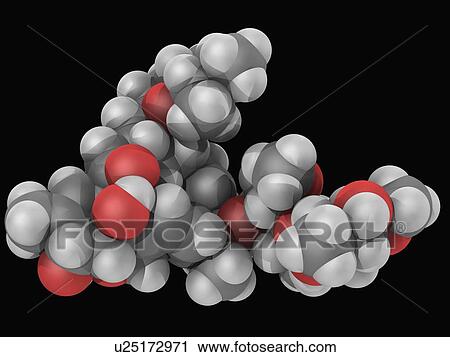 Clip Art - Ivermectin drug molecule. Fotosearch