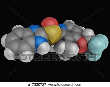 Lansoprazole drug molecule View Large Illustration Stock Illustration - Lansoprazole drug molecule. Fotosearch