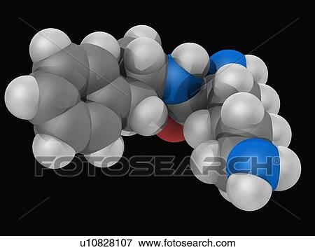 Stock Illustration - Lisdexamfetamine drug molecule. Fotosearch