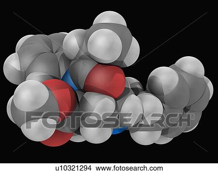 Stock Illustration - Lofentanil drug molecule. Fotosearch