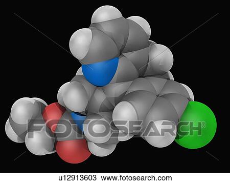 Loratadine drug molecule View Large Illustration Drawing - Loratadine drug molecule. Fotosearch