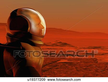 Mars exploration, artwork View Large Illustration Stock Illustration - Mars exploration, artwork. Fotosearch