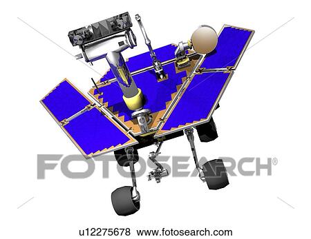 Mars exploration rover, artwork View Large Illustration Stock Illustration - Mars exploration rover, artwork. Fotosearch