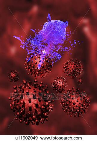 Stock Illustration - Medical nanorobots, artwork. Fotosearch