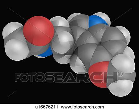 Melatonin molecule View Large Illustration Clip Art - Melatonin molecule. Fotosearch