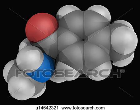 Clip Art - Mephedrone drug molecule. Fotosearch