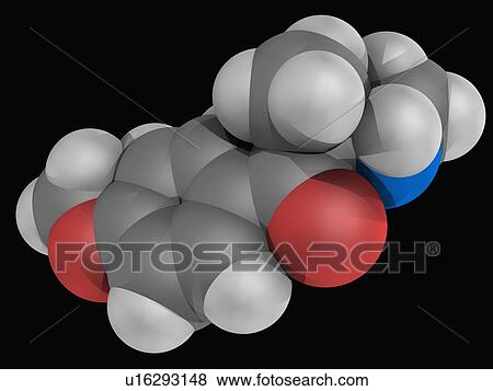 Stock Illustration - Methedrone drug molecule. Fotosearch