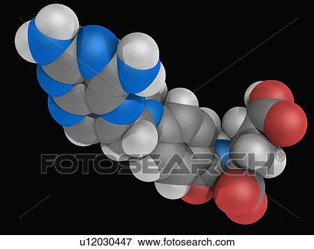Stock Illustration - Methotrexate drug molecule. Fotosearch