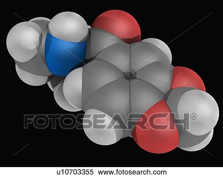 Stock Illustration - Methylone drug molecule. Fotosearch