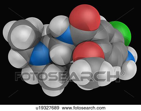 Metoclopramide drug molecule View Large Illustration Stock Illustration - Metoclopramide drug molecule. Fotosearch