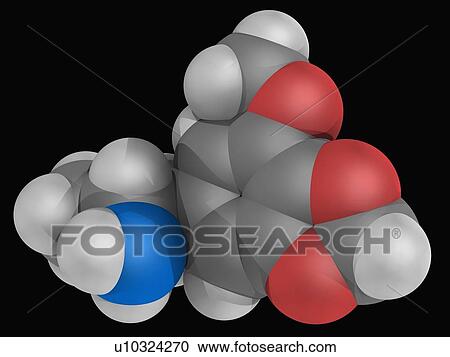 Clipart - MMDA drug molecule. Fotosearch