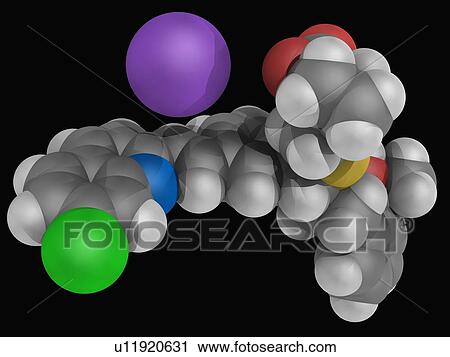 Clip Art - Montelukast sodium drug molecule. Fotosearch