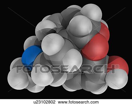 Morphine drug molecule View Large Illustration Drawing - Morphine drug molecule. Fotosearch