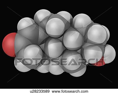 Stock Illustration - Nandrolone drug molecule. Fotosearch