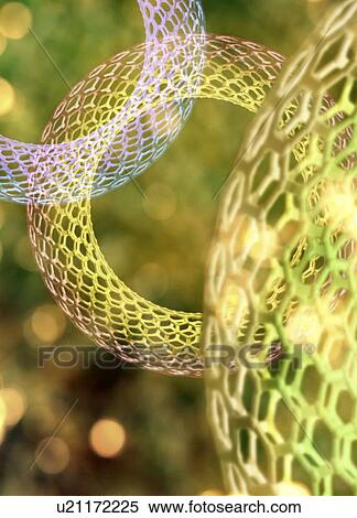 Nanoring structures, artwork View Large Illustration Stock Illustration - Nanoring structures, artwork. Fotosearch