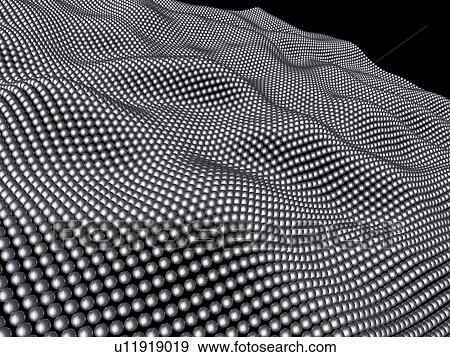 Stock Illustration - Nanospheres, computer artwork. Fotosearch
