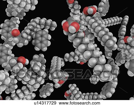 Stock Illustration - Napalm B molecule. Fotosearch