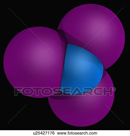 Nitrogen triiodide molecule View Large Illustration Stock Illustration - Nitrogen triiodide molecule. Fotosearch