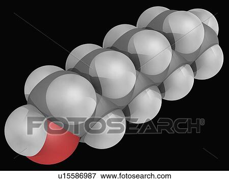 Octanol molecule View Large Illustration Stock Illustration - Octanol molecule. Fotosearch