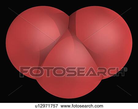 Ozone oxygen molecule View Large Illustration Stock Illustration - Ozone oxygen molecule. Fotosearch