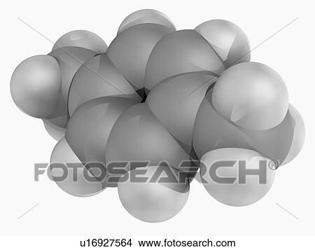 Stock Illustration - P-xylene molecule. Fotosearch