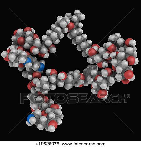 Stock Illustration - Palytoxin poison molecule. Fotosearch