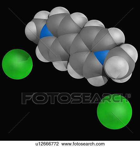 Paraquat herbicide molecule View Large Illustration Drawing - Paraquat herbicide molecule. Fotosearch